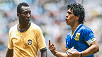 Participações diretas em gols de Pelé e Maradona em Copas do Mundo